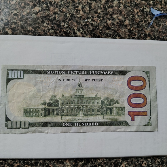 Artistic Home Decor Piece Featuring Currency Design - Picture 4 of 5